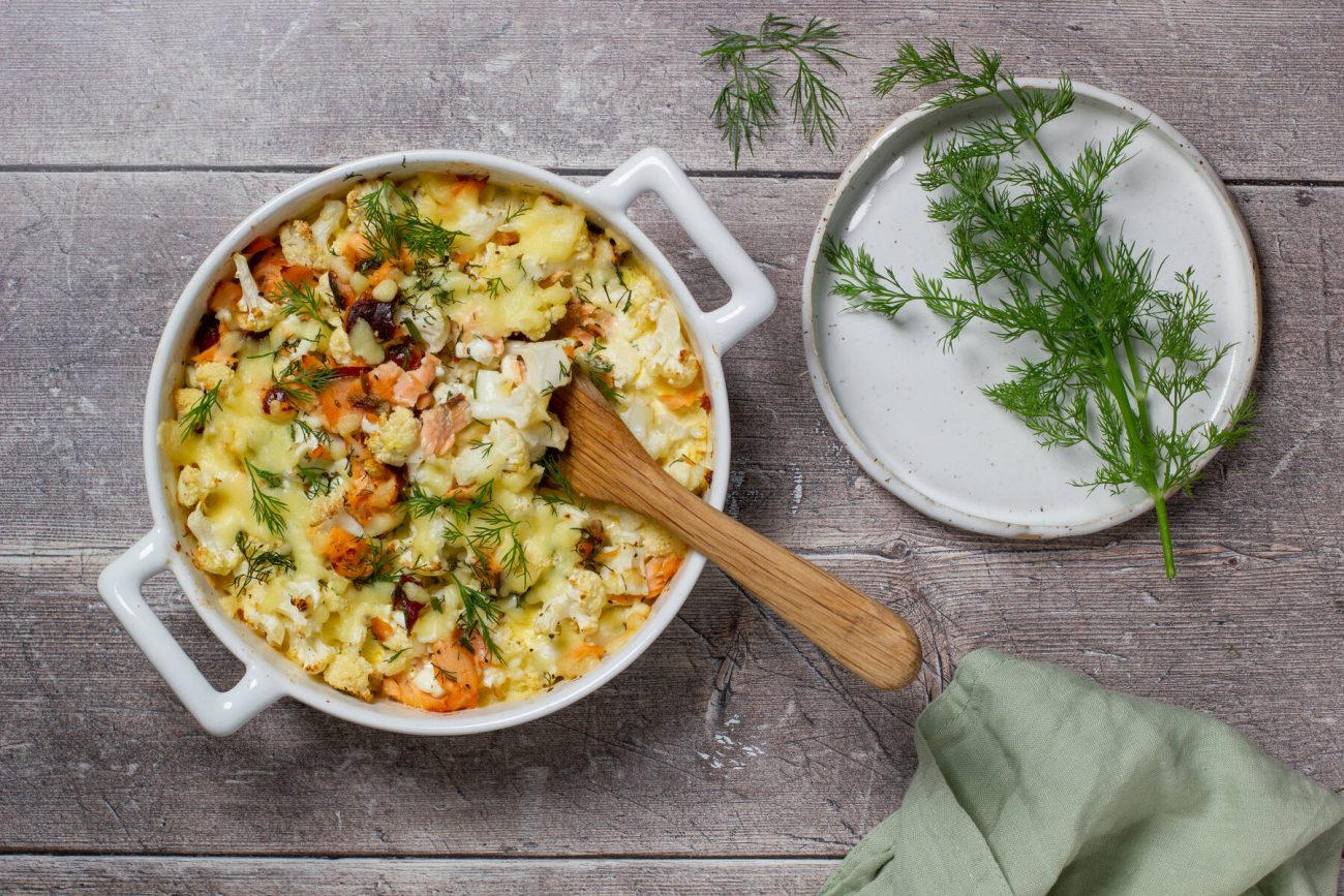 Lohi-ketoroonilaatikko