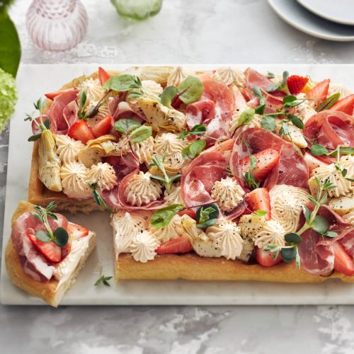 Focaccia-voileipäkakku