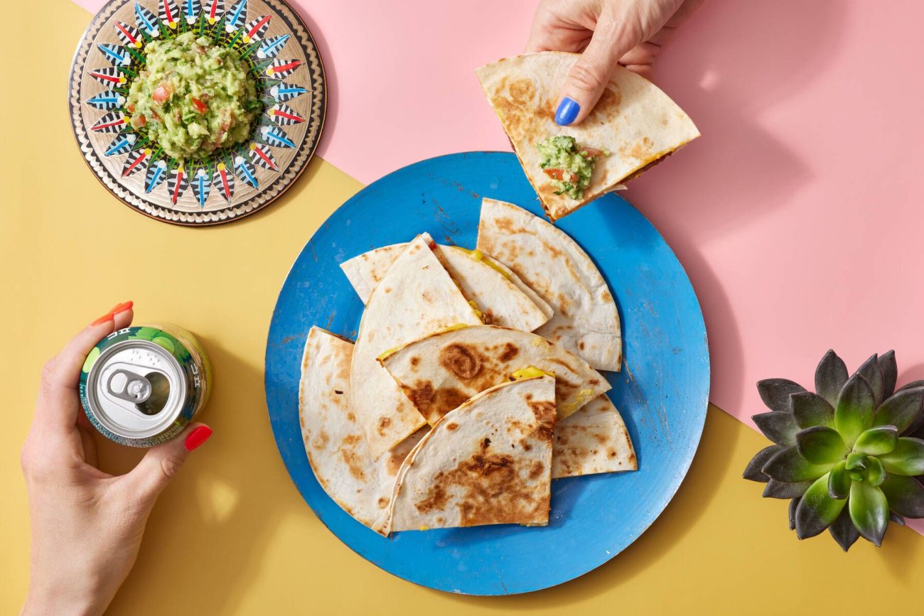 Nyhtökaura quesadilla