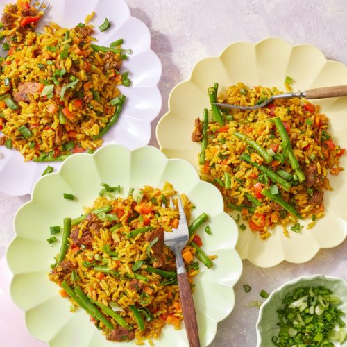 Nyhtökaura ja paistettu riisi