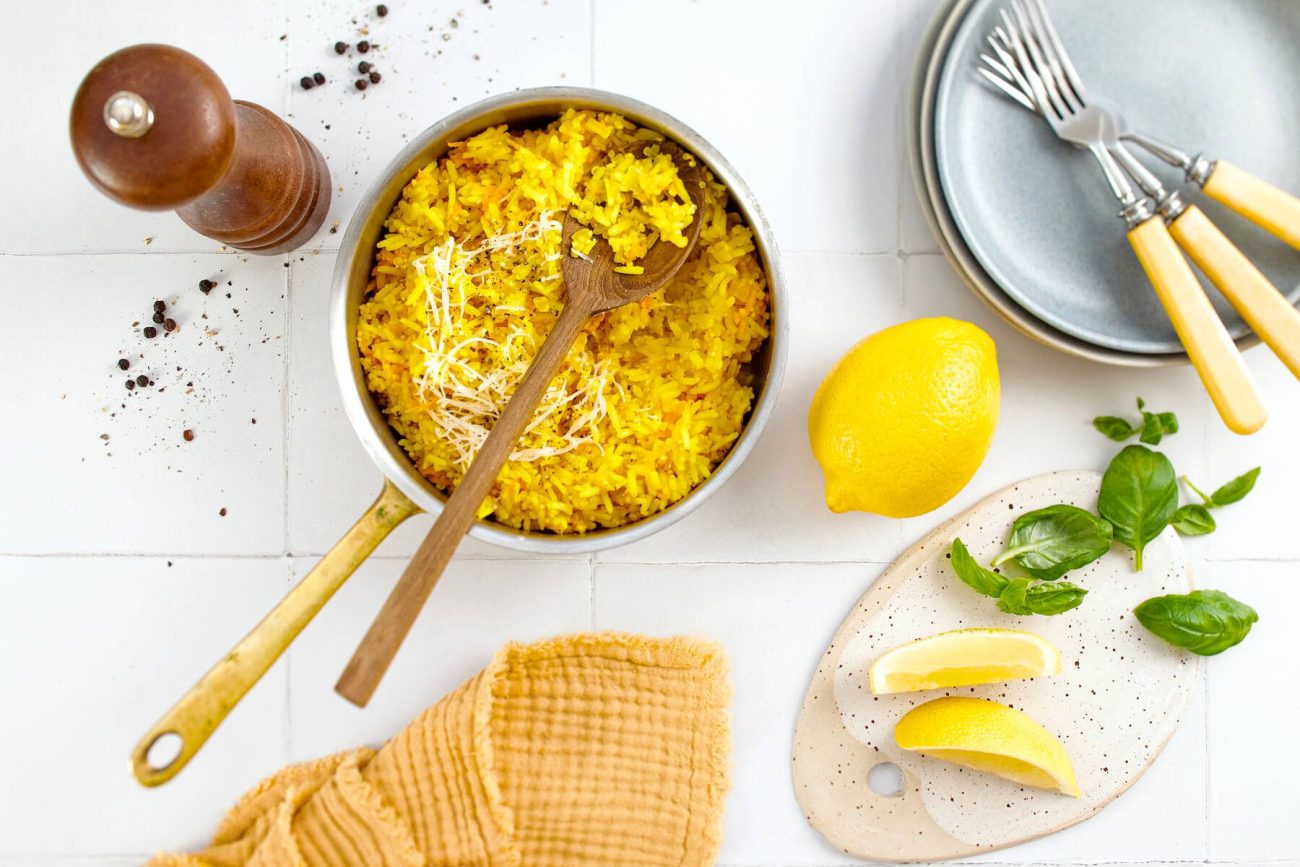 Kurkuma-kvinoarisotto