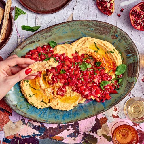 Loaded hummus eli rikastettu kikhernetahna