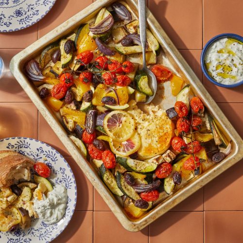 Paahdettu kreikkalainen salaatti