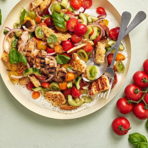 Bella Tablen grillijuusto-panzanella