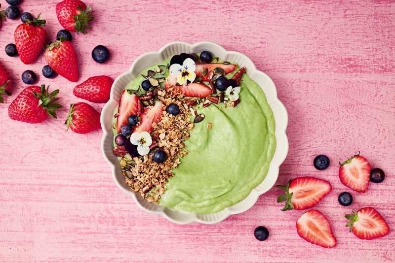 green smoothie bowl