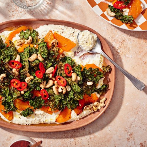 Paahdettu kurpitsasalaatti