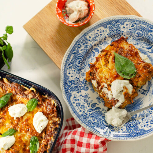 Imanin ja Leenan Nyhtökaura-lasagne