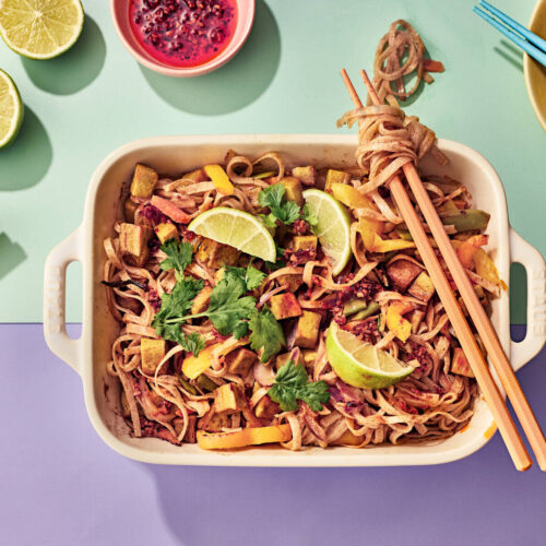 Helppo tofu-nuudelivuoka