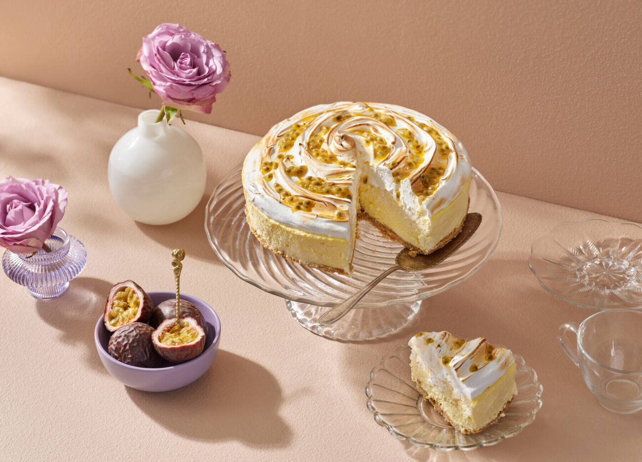 Mango-passiojuustokakku