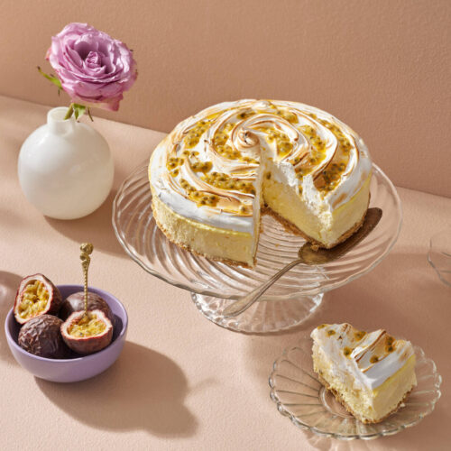 Mango-passiojuustokakku