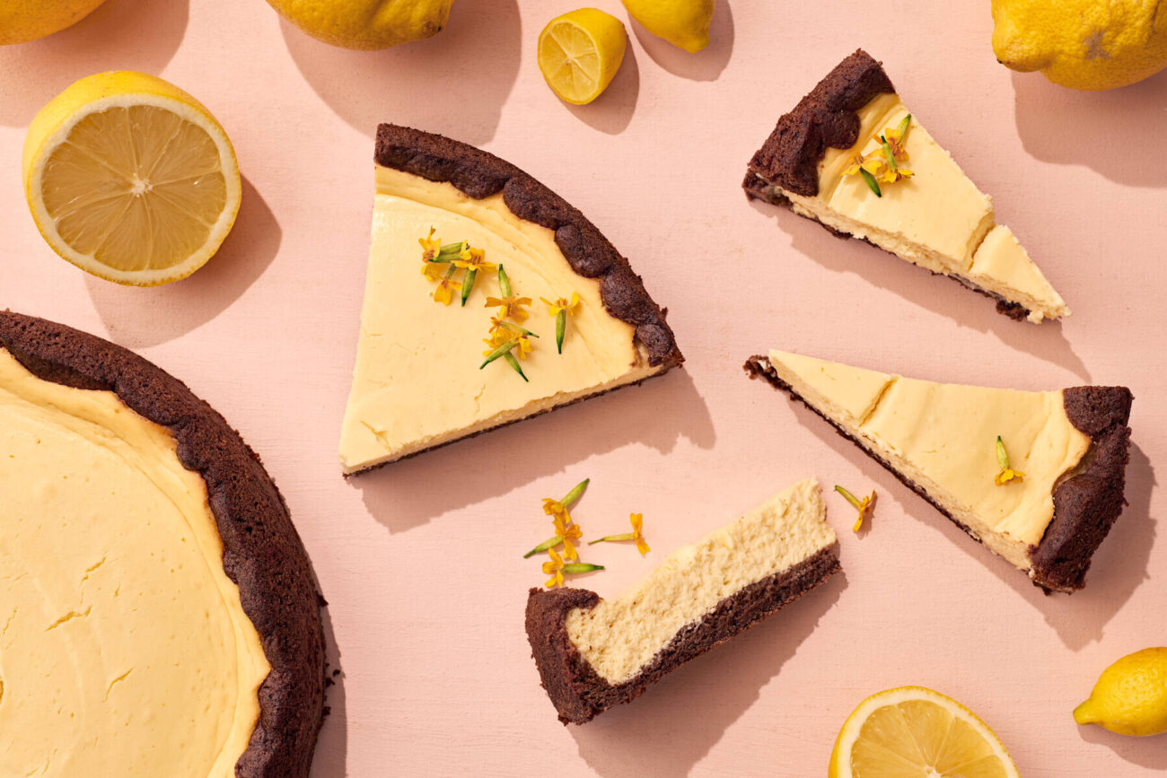 Paistettu sitruunajuustokakku