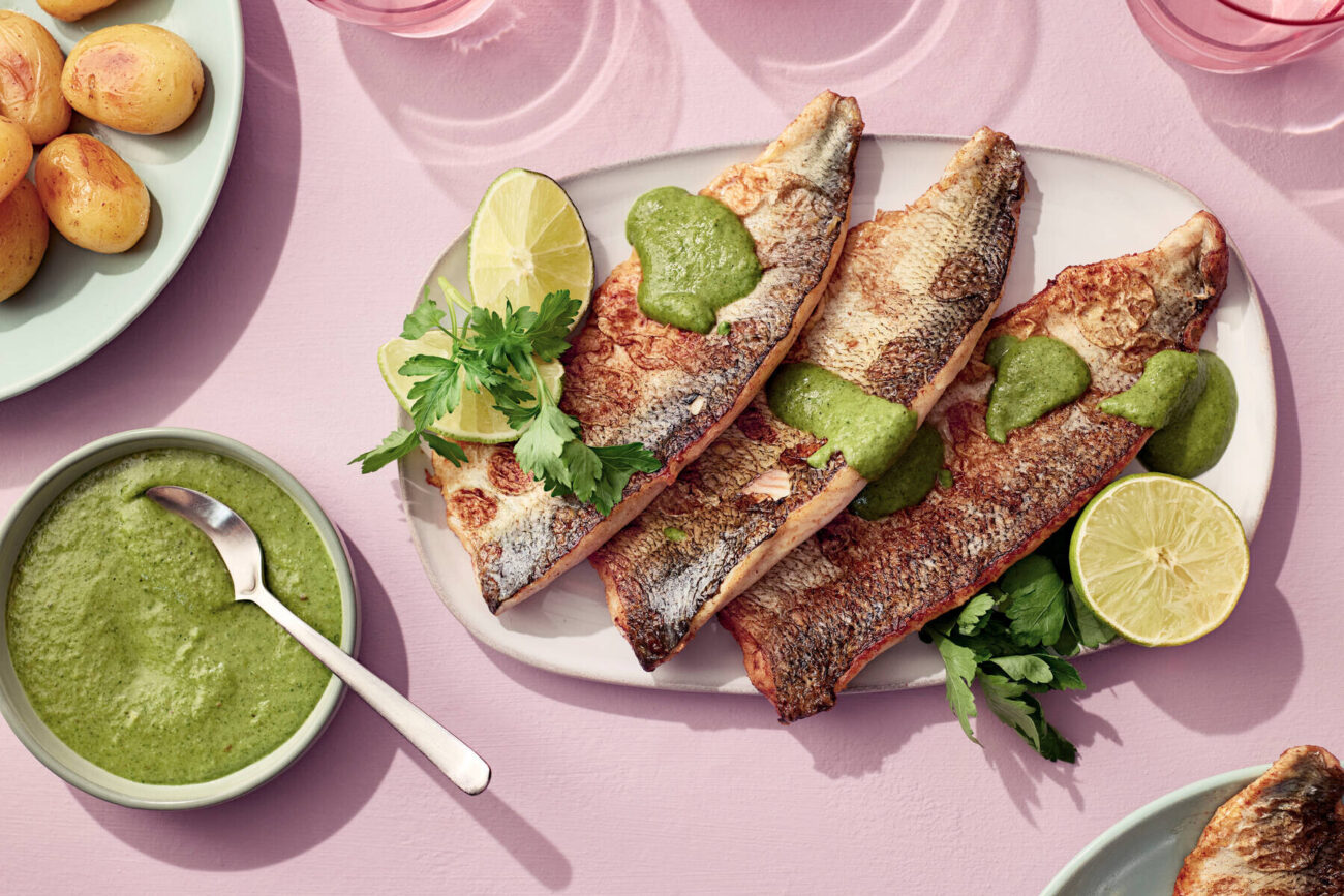 Grillattu siika & salsa verde