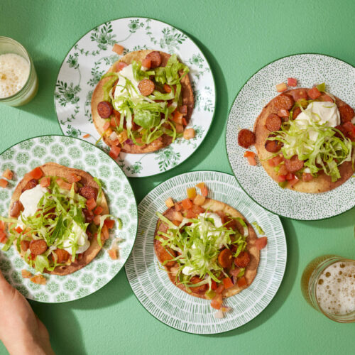 Chorizo tostadas