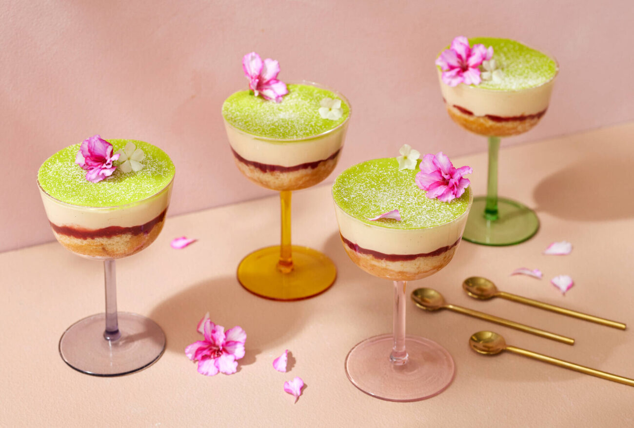 Prinsessakakku lasissa