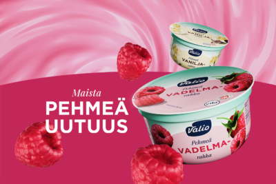 Valio pehmeä vadelmarahka