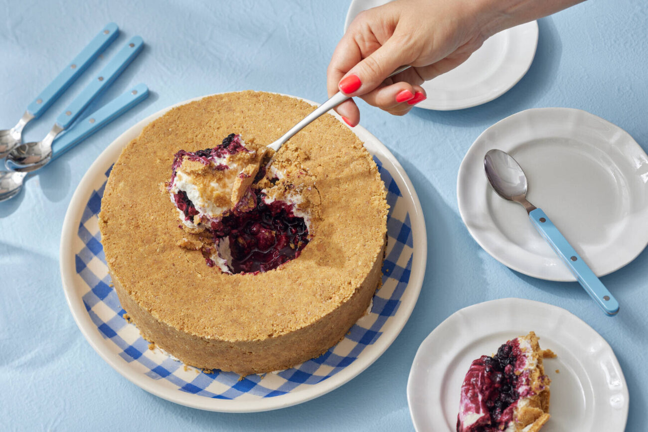 Upside down -juustokakku