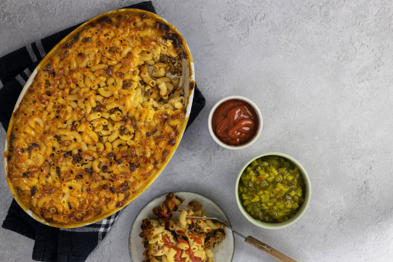 Härkis-makaronilaatikko