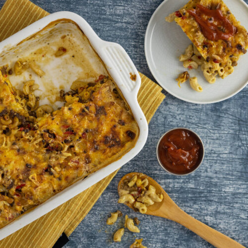 Härkis Kaurajauhis-makaronilaatikko