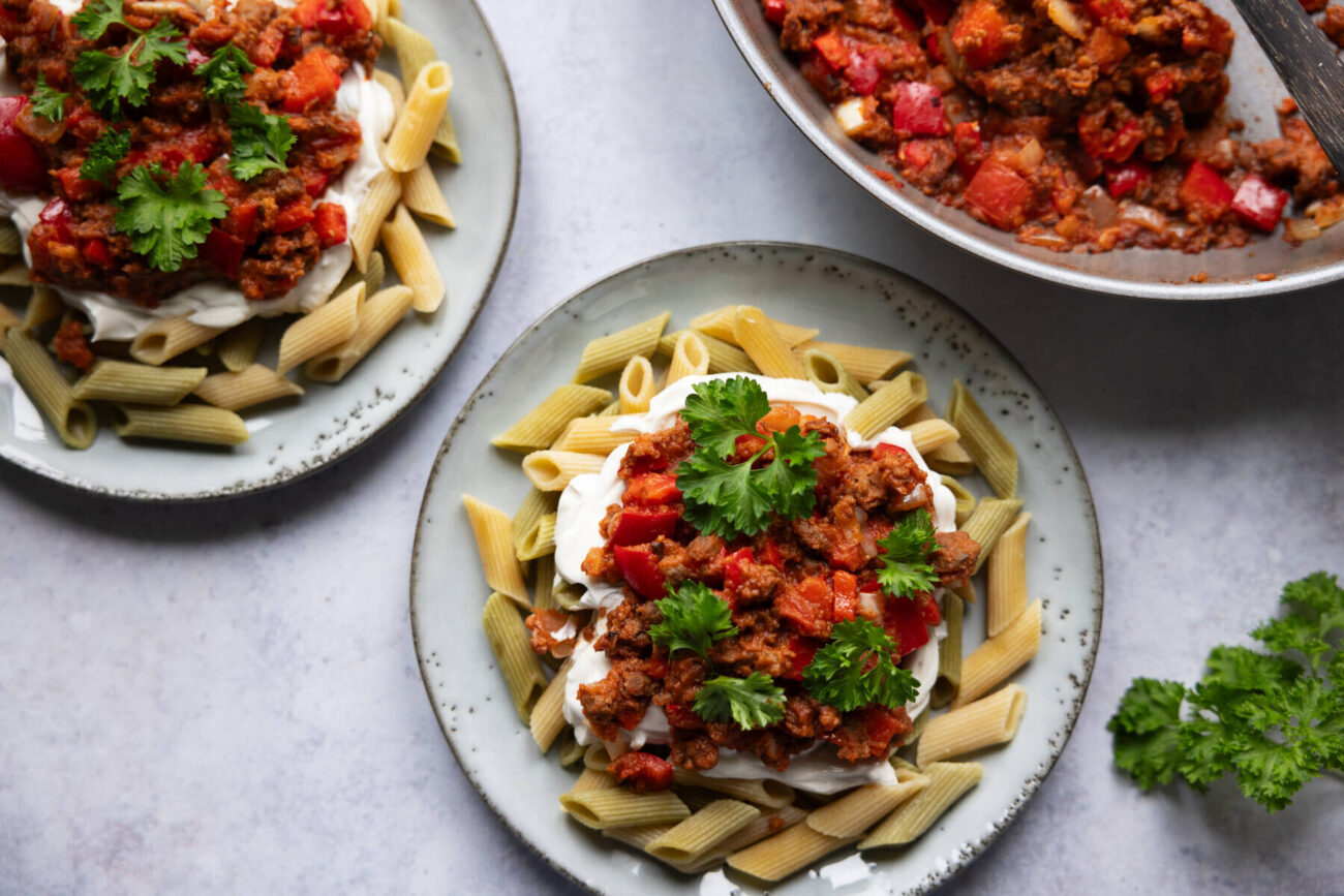 Välimerellinen Härkis-pasta