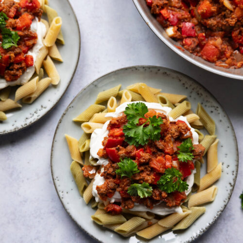 Välimerellinen Härkis-pasta