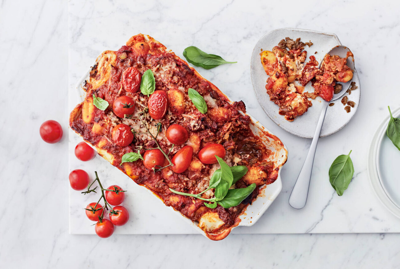 Härkis-gnocchivuoka