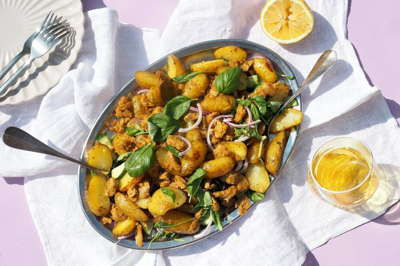 Paahdettu perunasalaatti