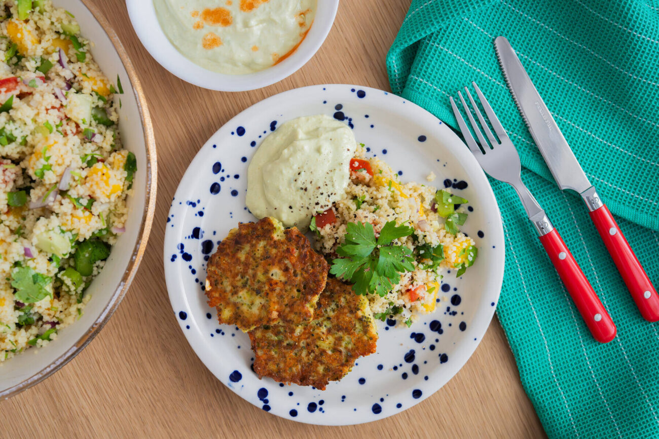 Emilin parsakaali-juusto-fritterit