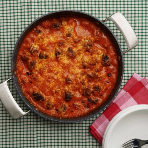 Bella Tablen lihapulla-gnocchipannu