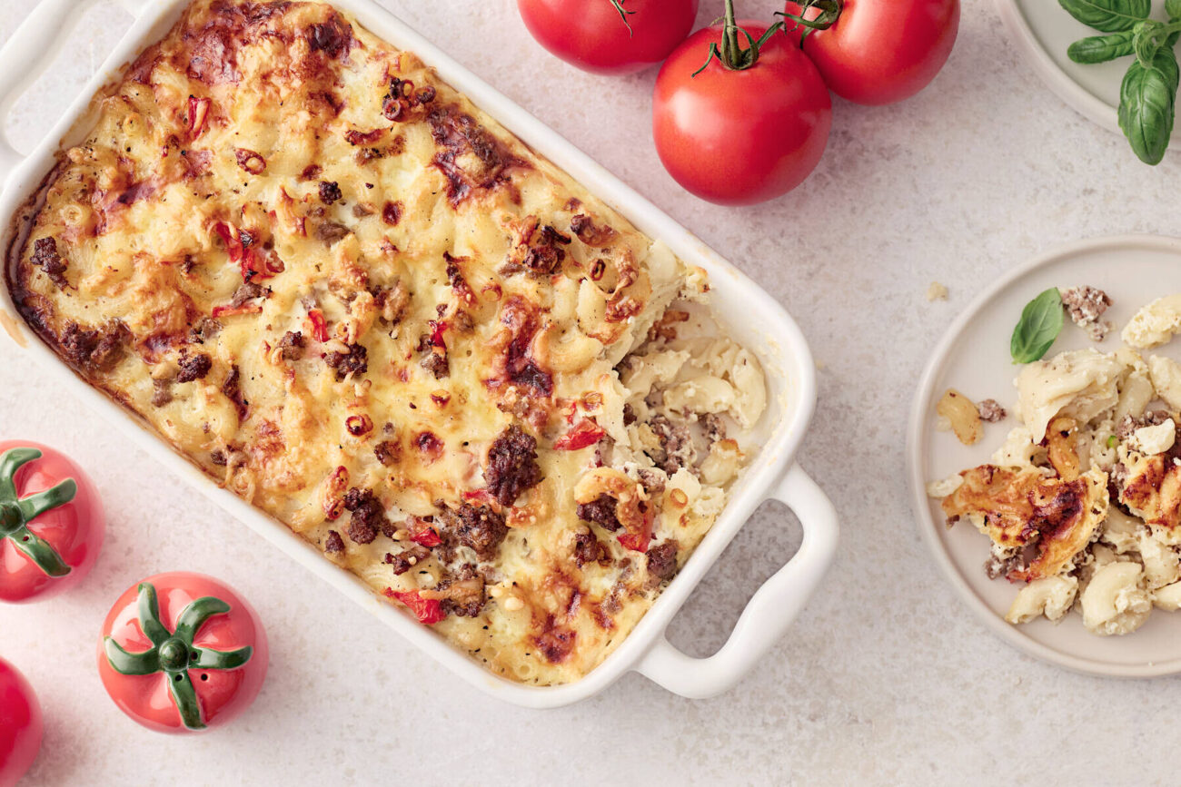 Jauheliha-makaronilaatikko