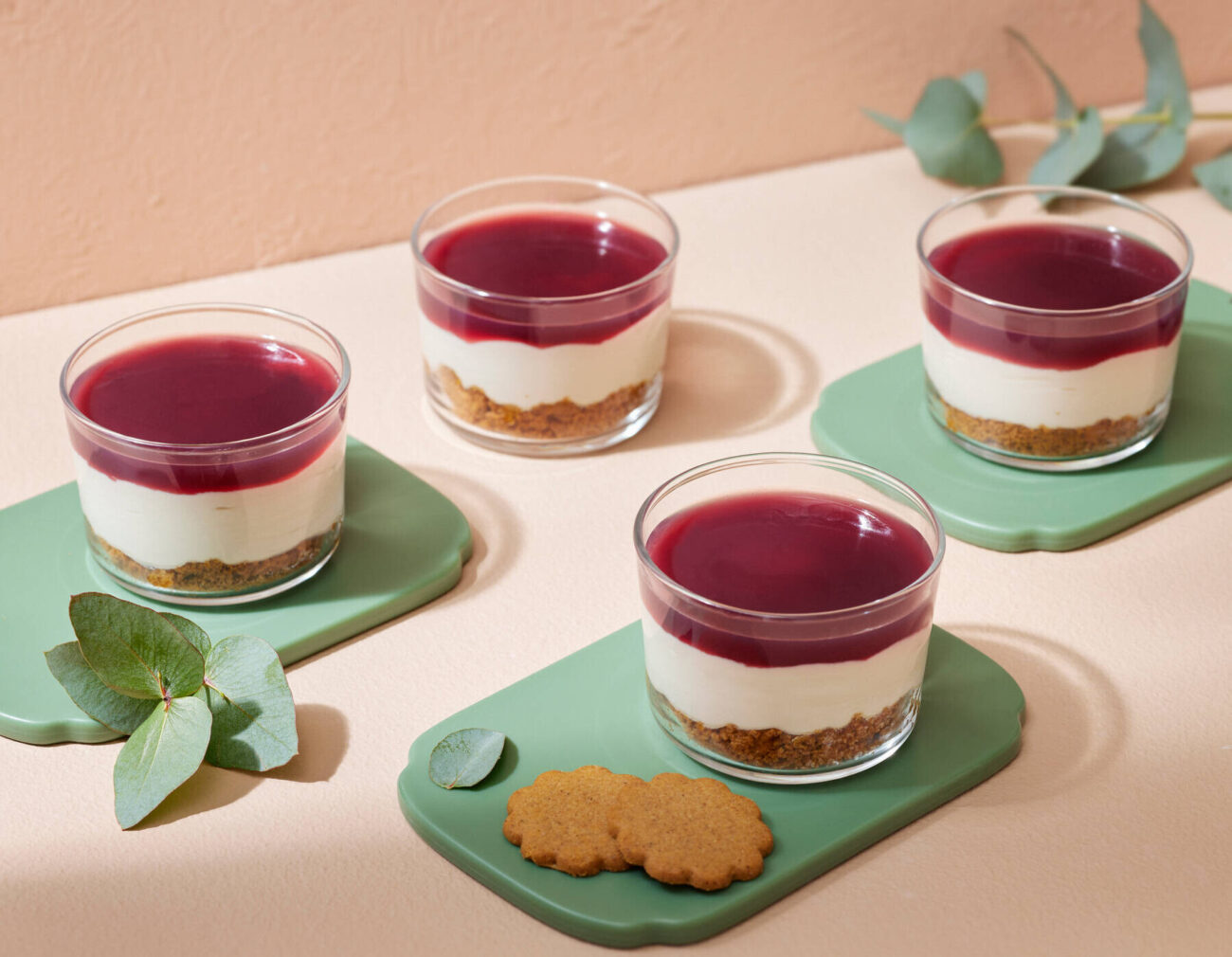 Glögijuustokakku lasissa