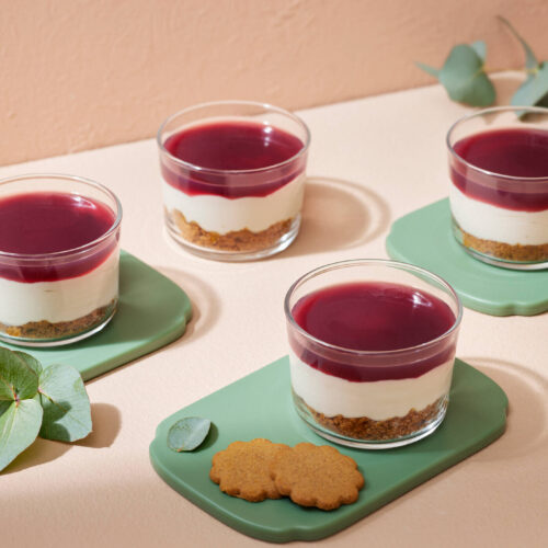 Glögijuustokakku lasissa