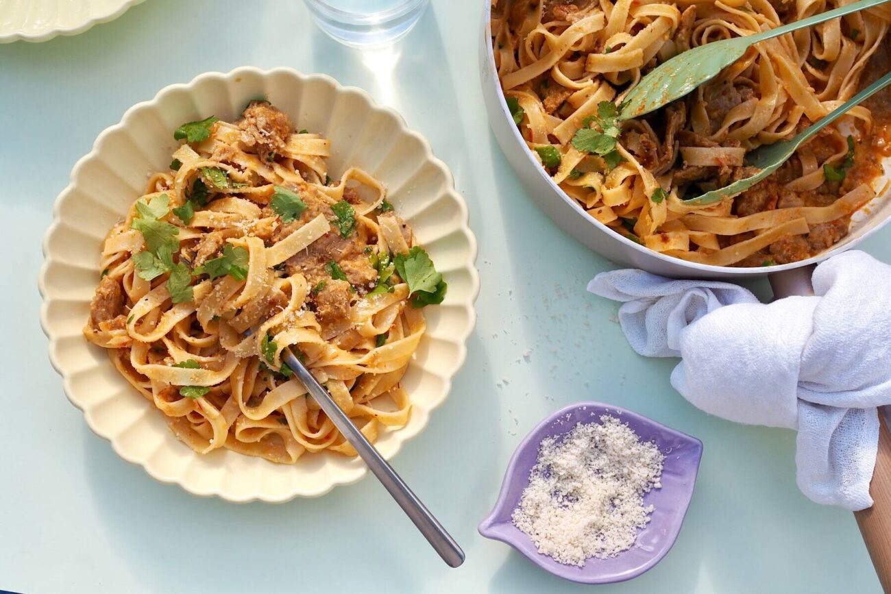 Vegaaninen Pasta Alfredo