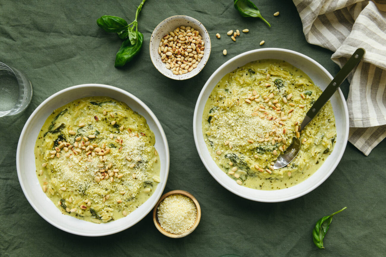 Pesto-orzotto