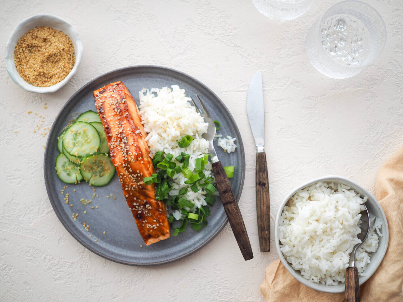 Teriyakilohi airfryerissa