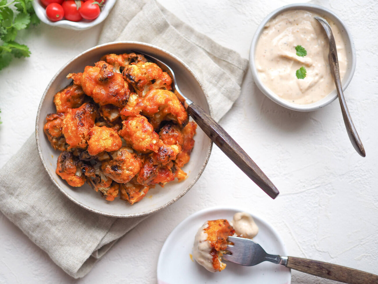 Kukkakaaliwingsit airfryerissa