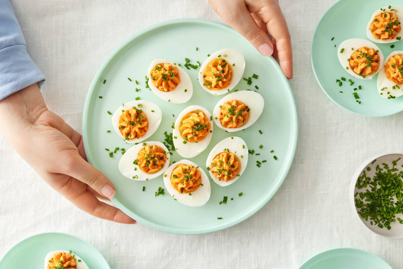 Nduja Deviled Eggs