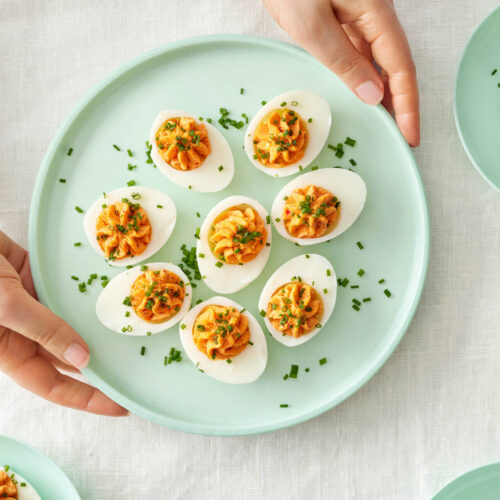 Nduja Deviled Eggs