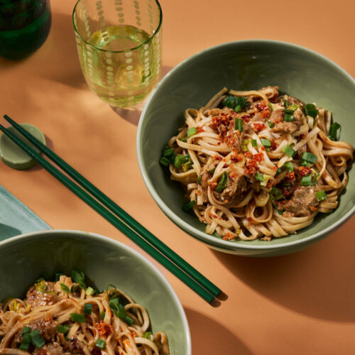 Maapähkinävoi-chilinuudelit