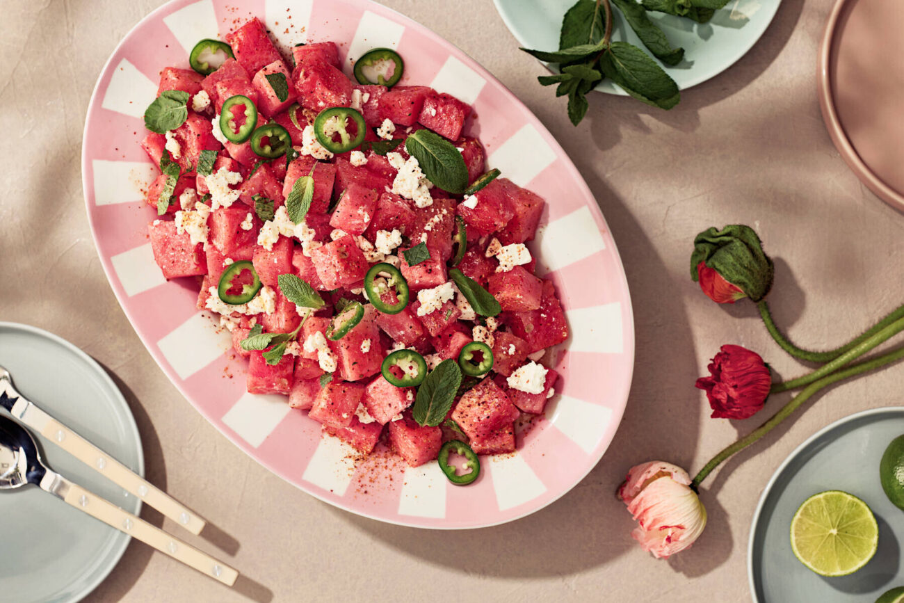 Spicy vesimelonisalaatti