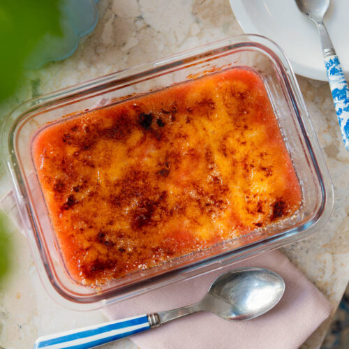 Imanin ja Leenan sitruunakreemi-brulee