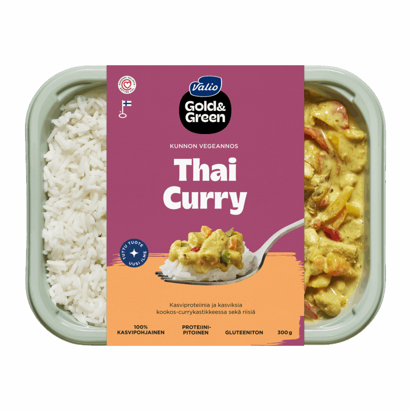 Valio Gold&Green® Thai Curry ja riisi 300 g