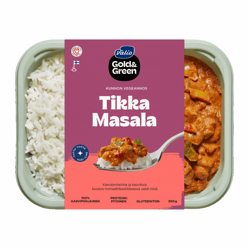 Valio Gold&Green® Tikka Masala ja riisi 300 g