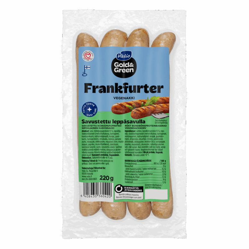 Valio Gold&Green® Vegenakki Frankfurter 220 g