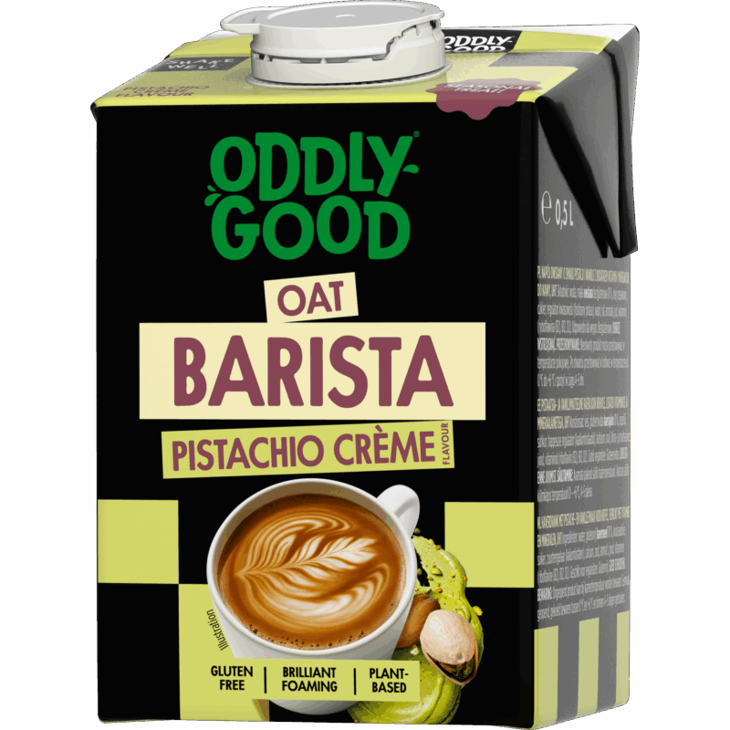 Oddlygood® Barista kaurajuoma 0,5 l pistachio crème UHT gluteeniton