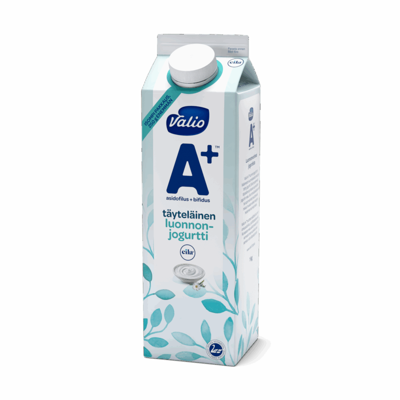 Valio A+™ luonnonjogurtti täyteläinen maustamaton laktoositon 1 kg