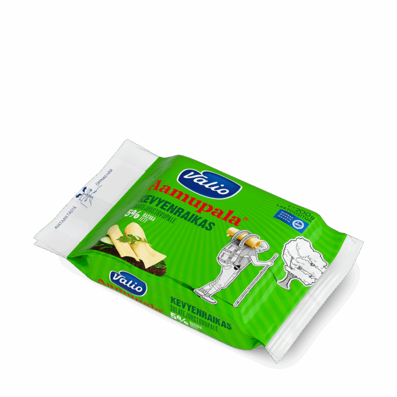 Valio Aamupala® kevyenraikas 5 % sulatejuustoviipale laktoositon e200 g