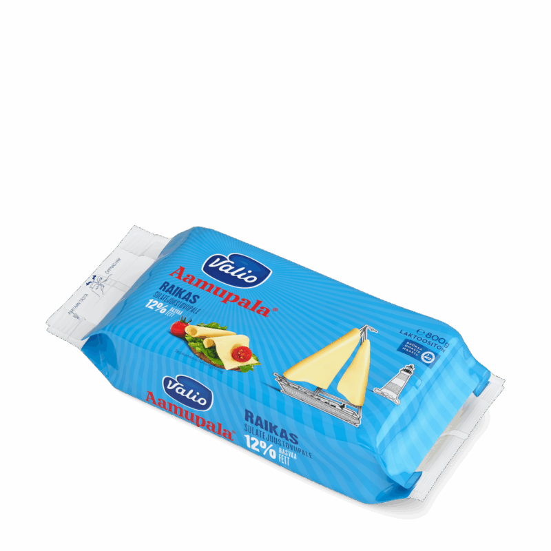 Valio Aamupala® raikas 12 % sulatejuustoviipale laktoositon e800 g