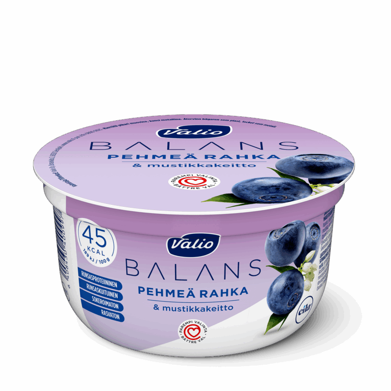 Valio Balans pehmeä rahka & mustikkakeitto laktoositon 150 g