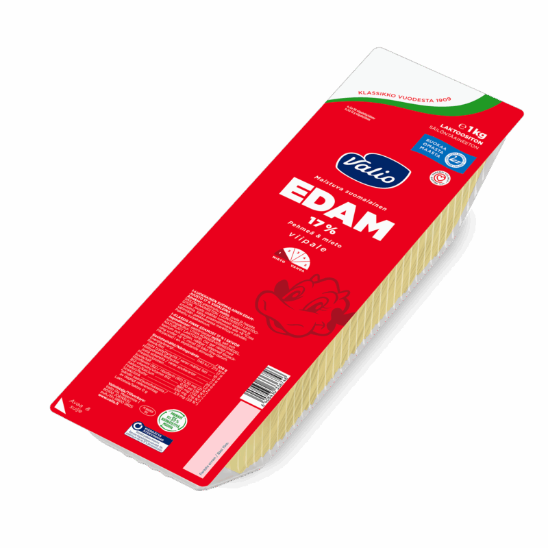 Valio Edam 17 % juustoviipale e1 kg