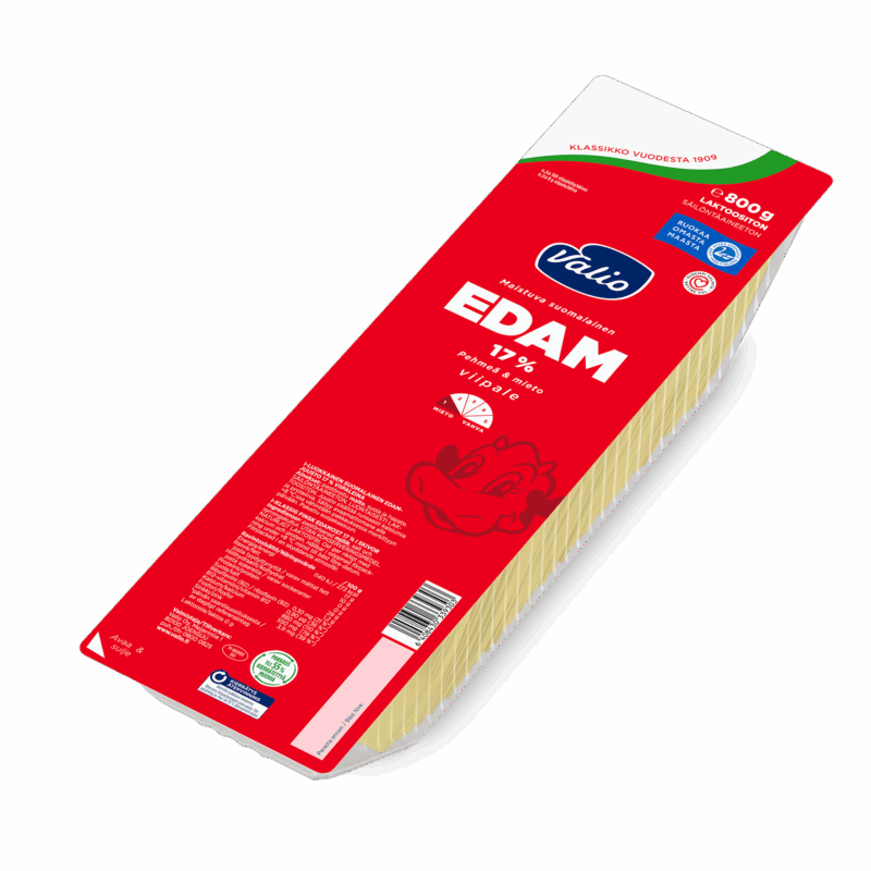 Valio Edam 17 % juustoviipale e800 g